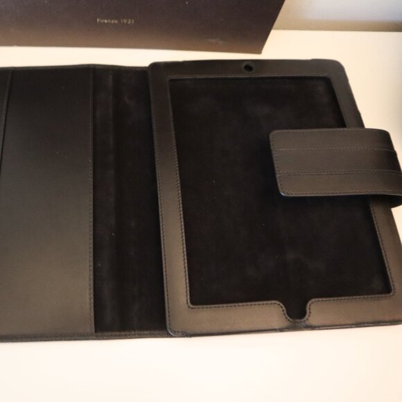 GUCCI Hilary Lux Diamante iPad Case Black Leather - Picture 5 of 7